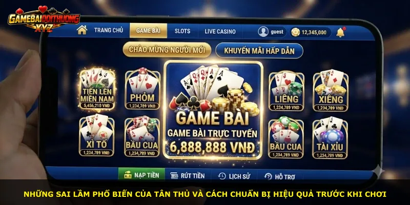Những sai lầm phổ biến của tân thủ và cách chuẩn bị hiệu quả trước khi chơi