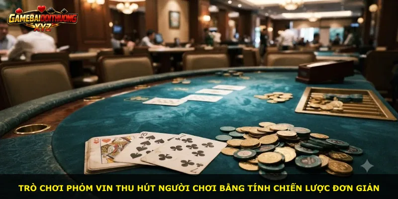 Trò chơi Phỏm Vin thu hút người chơi bằng tính chiến lược đơn giản